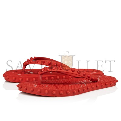 CHRISTIAN LOUBOUTIN SUPER LOUBI FLIPFLIP FLOPS RUBBER LOUBI WOMEN 1230961R251